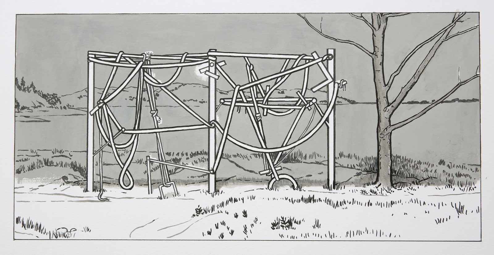 Dil Hildebrand, Rope Fence, 2025