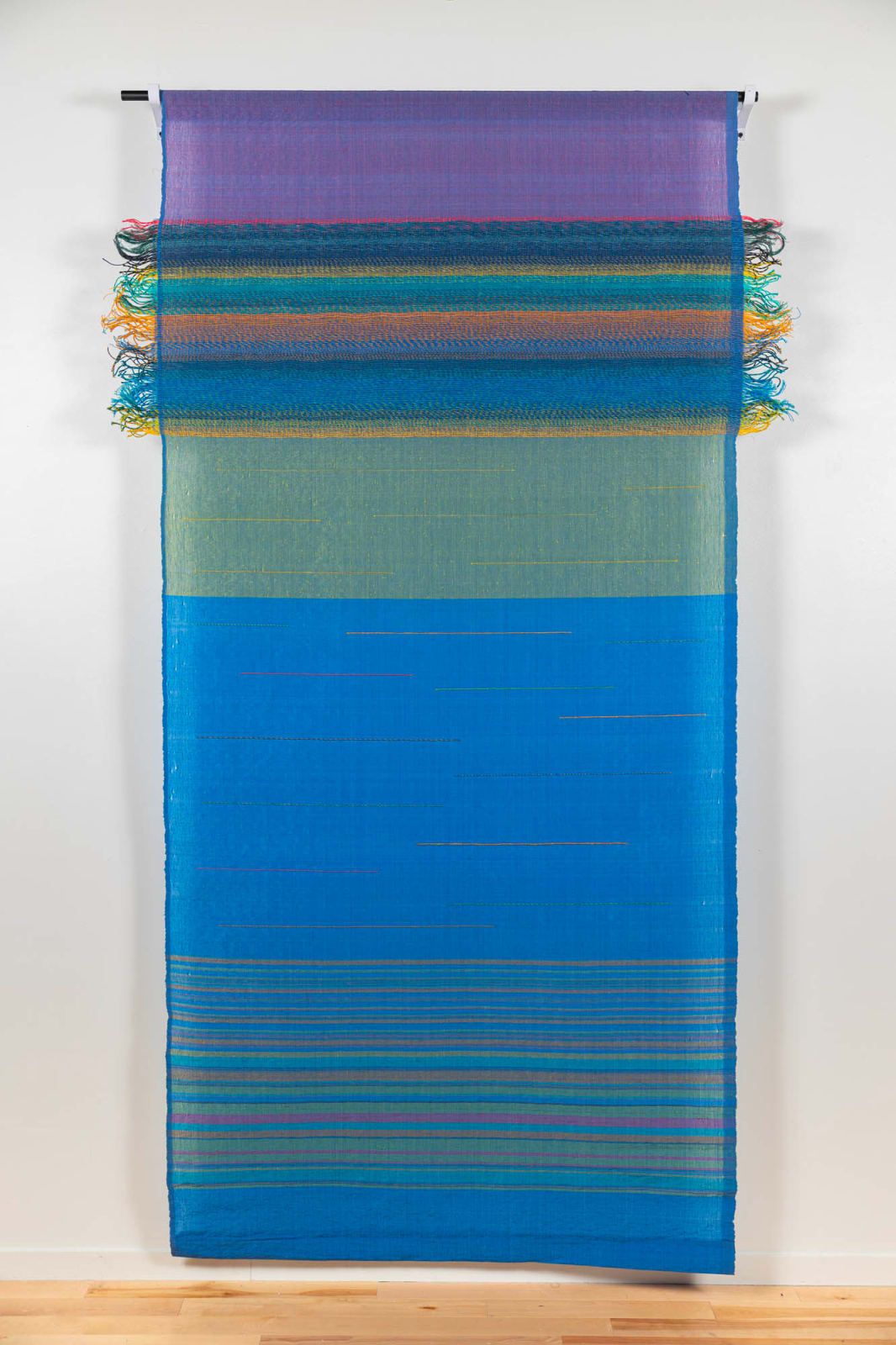 Ari Bayuaji, Floating on the Waves tapestry #7, 2023