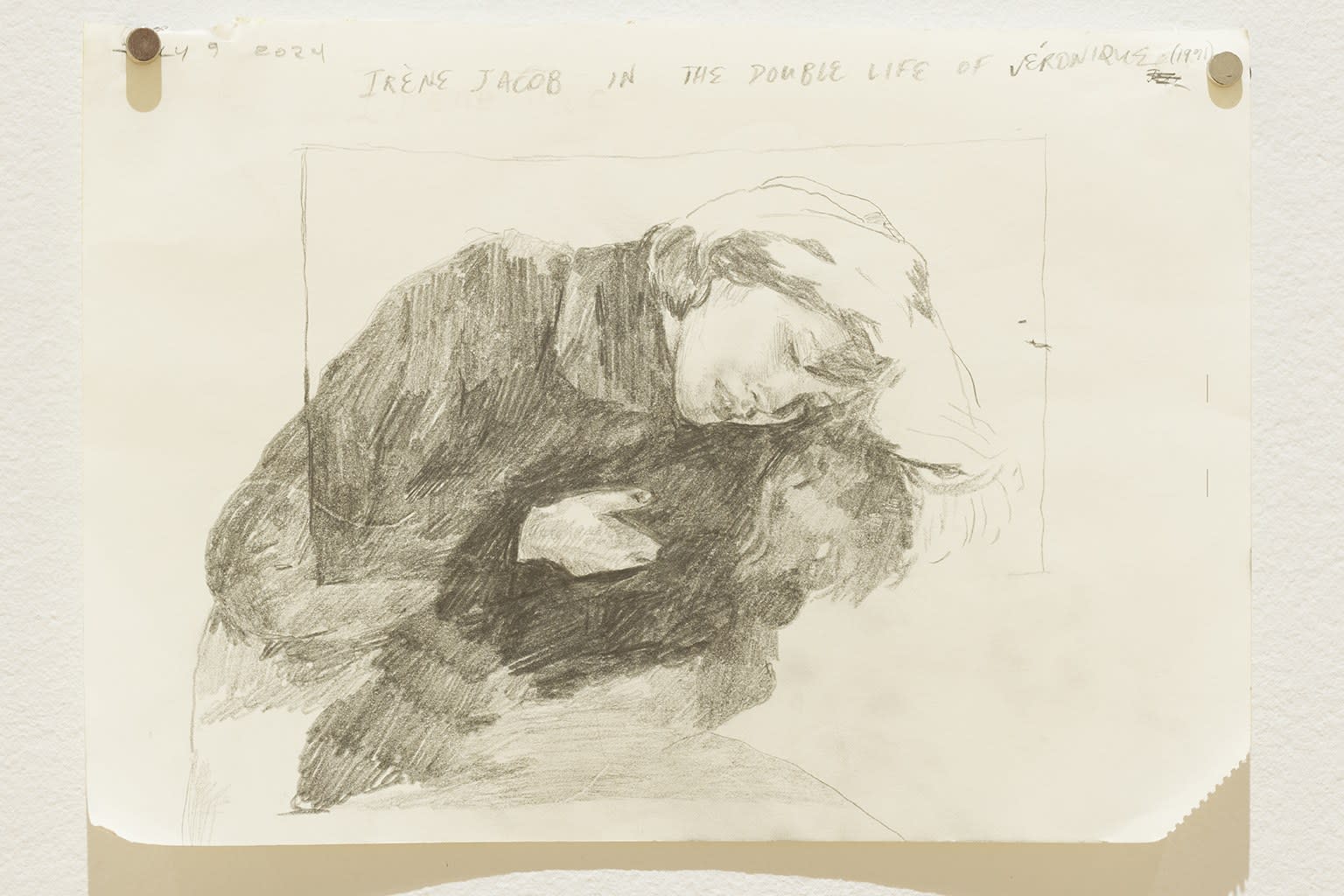 Théa M.N. Armstrong, Sketchbook page: movie still, 2024