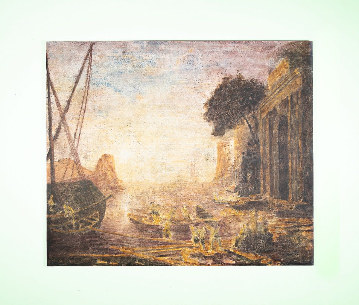 Ripley Whiteside, After Claude Lorrain's Morning in the Harbor, 2025