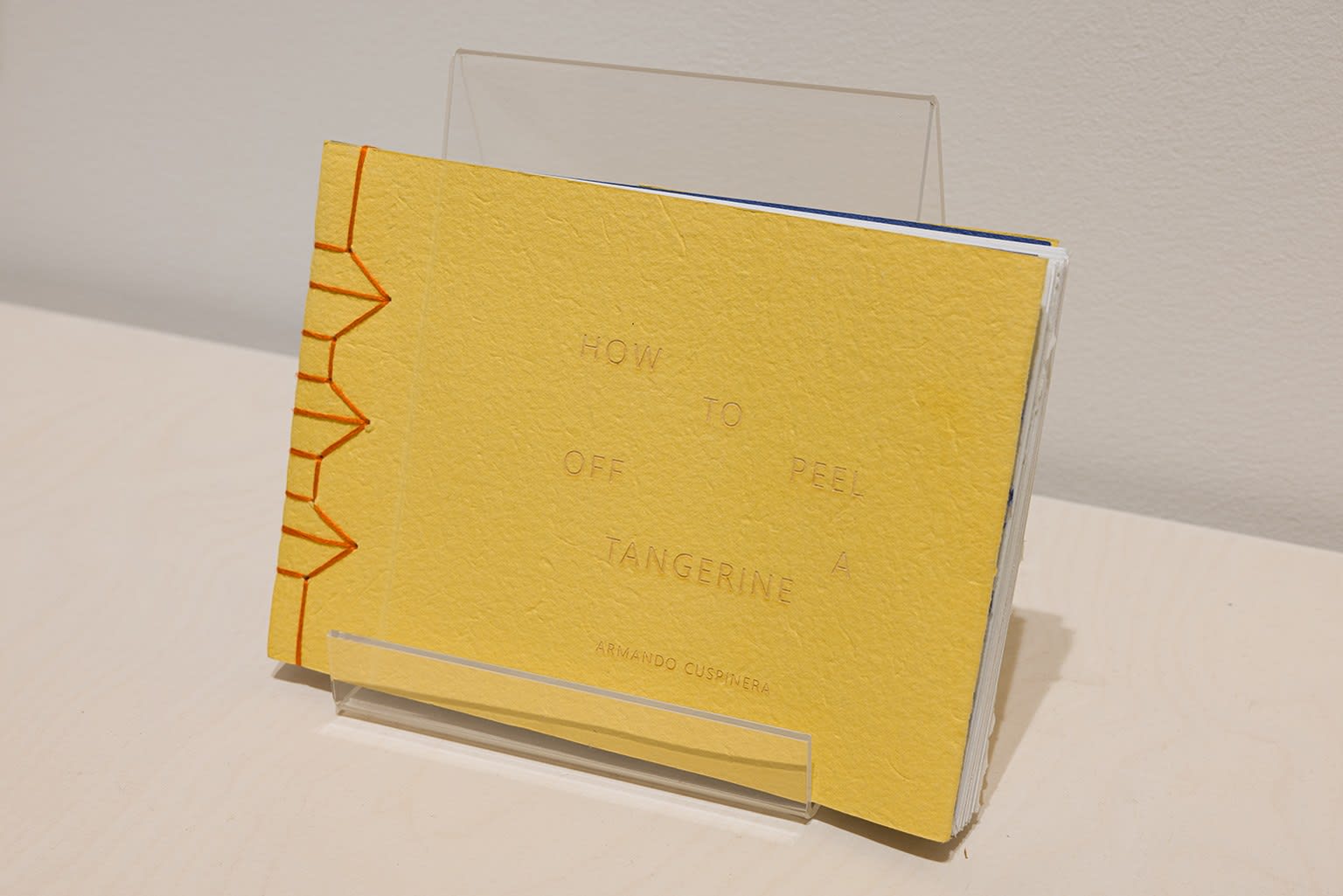 Armando Cuspinera, How To Peel Off A Tangerine (Book) no. 2, 2025