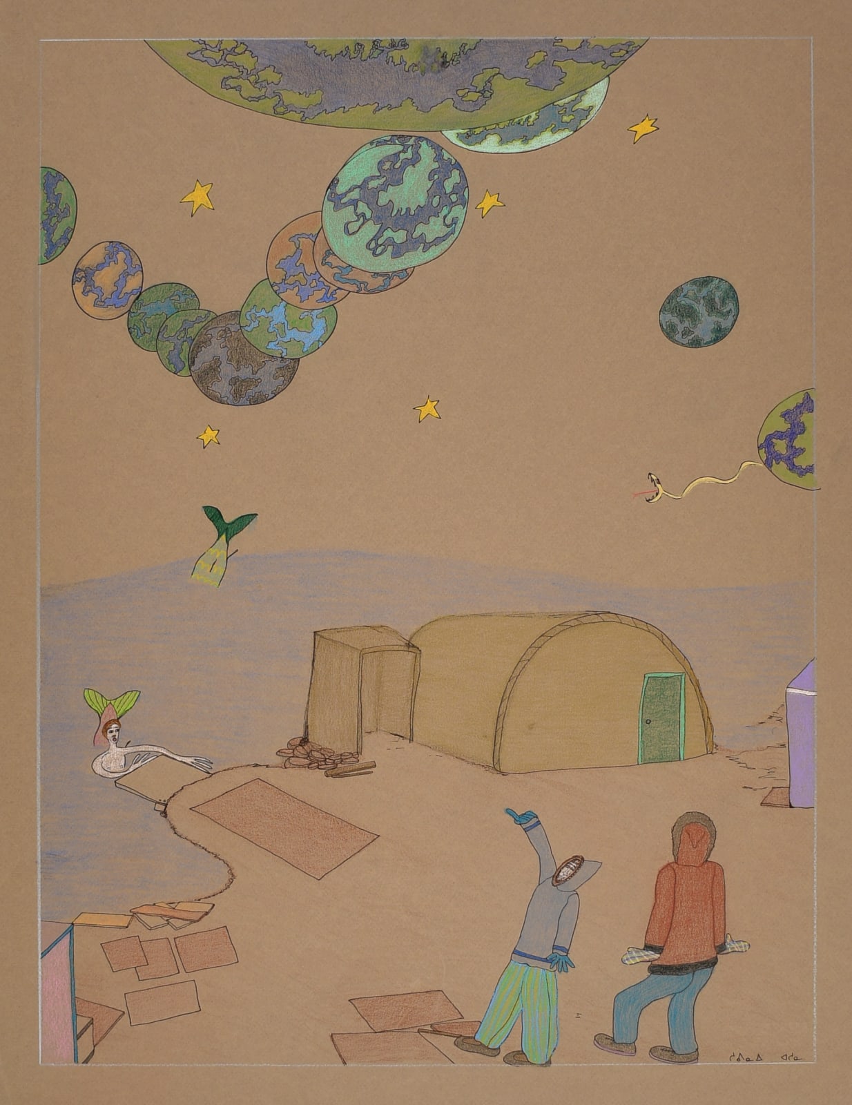 Shuvinai Ashoona, 148-1623 [On the Shore], 2011