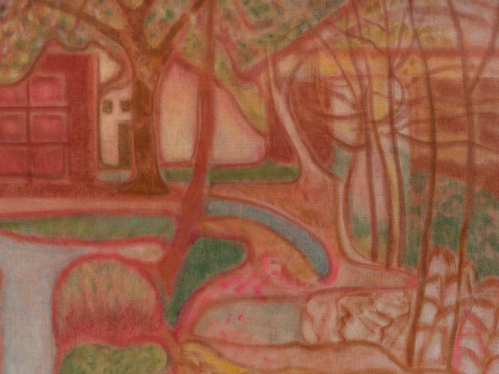 Laurie Nye, Secessionist Studio in Reds and Pinks (1911), 2024