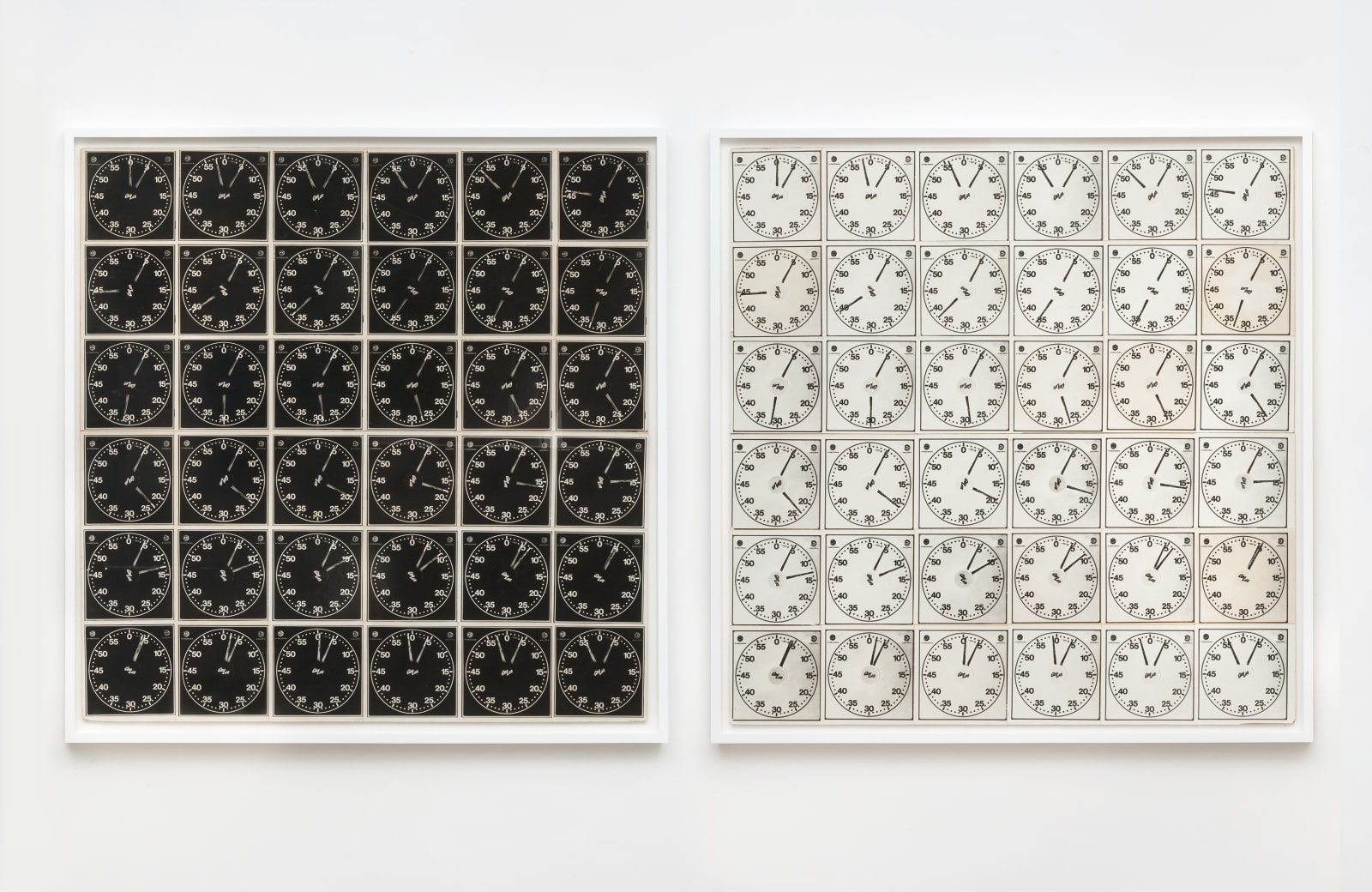 Lew Thomas, TIME EQUALS 36 EXPOSURES (negative and positive sections), 1971/ 2015
