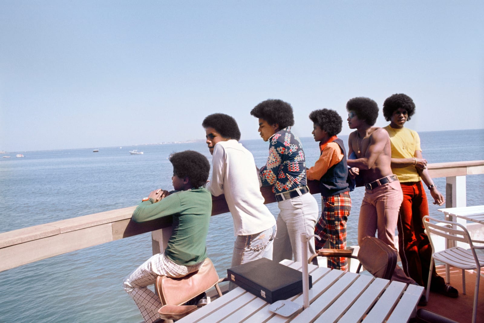 Kwame Brathwaite, Untitled (Jacksons on Boat from Goree Island), 1974 c.