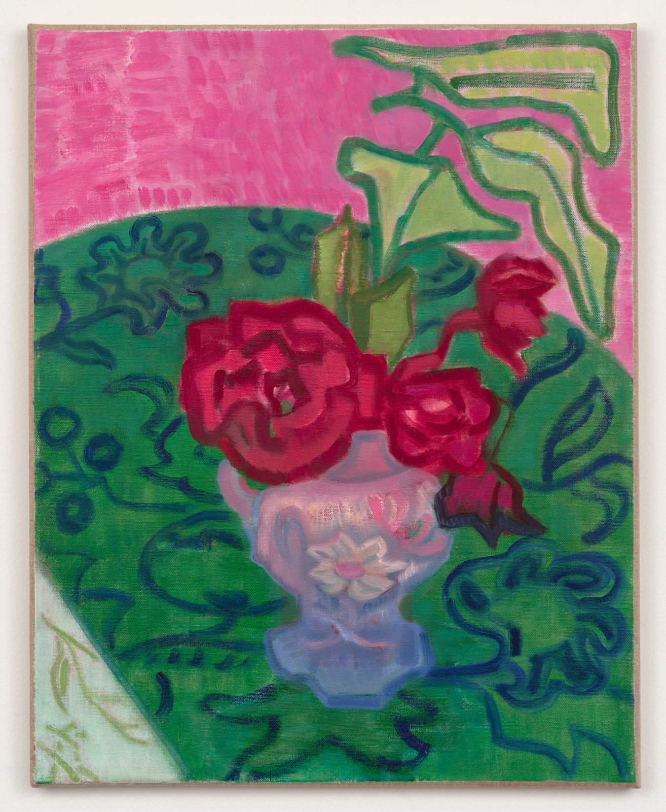 Laurie Nye, Mama's Red Roses in McCoy Vase, 2025