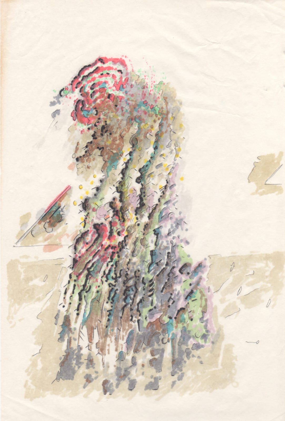 Pat O’Neill, Sketches on Manifold Paper 13, 1980