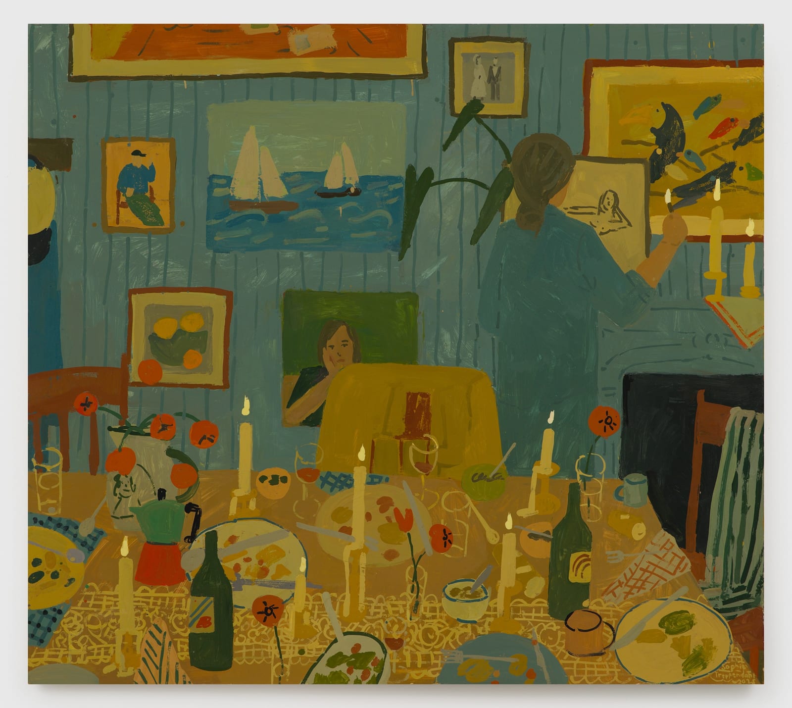Sophie Treppendahl, Blue Dining Room, 2025