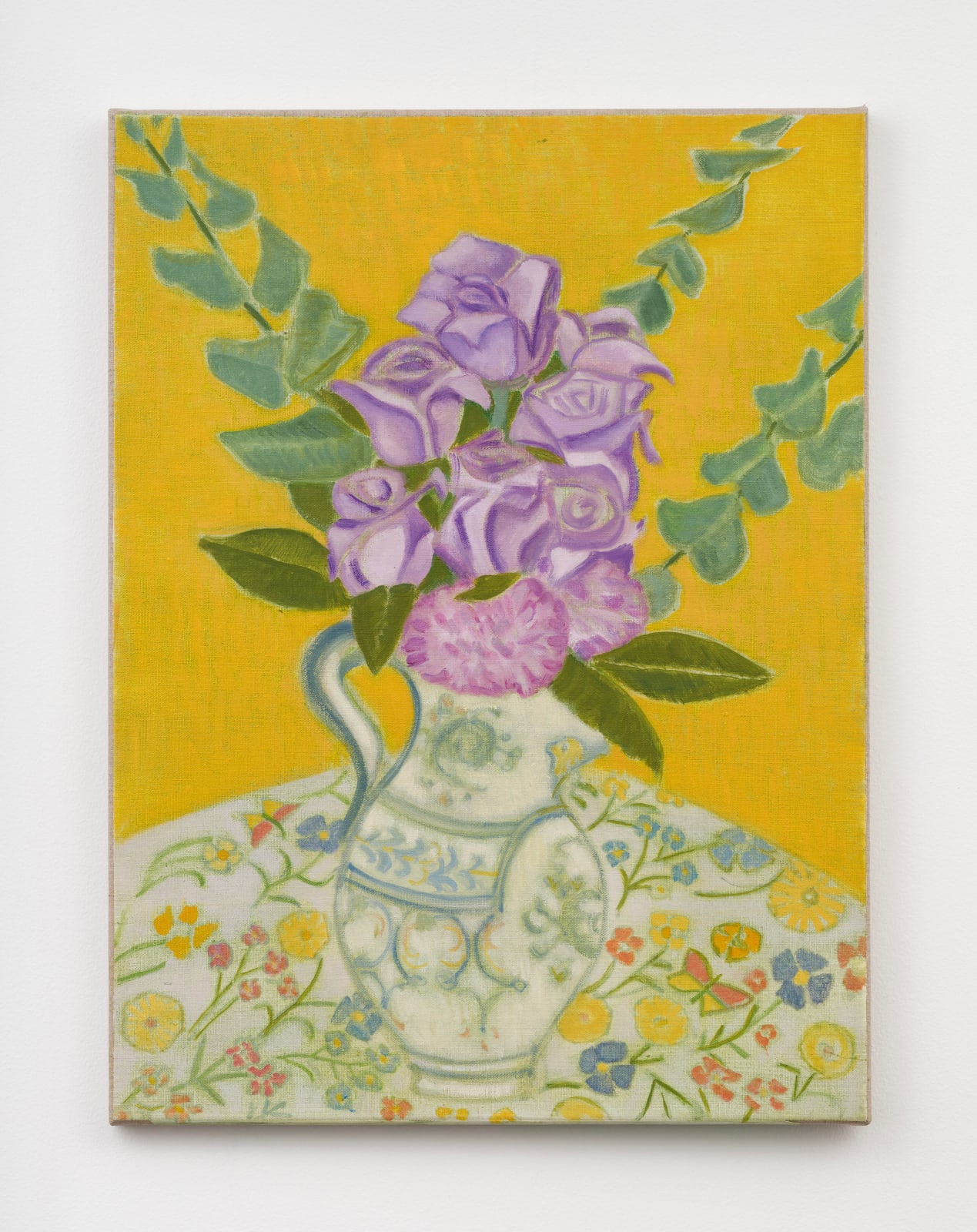 Laurie Nye, Mauve Roses in Mama's Pitcher, 2024