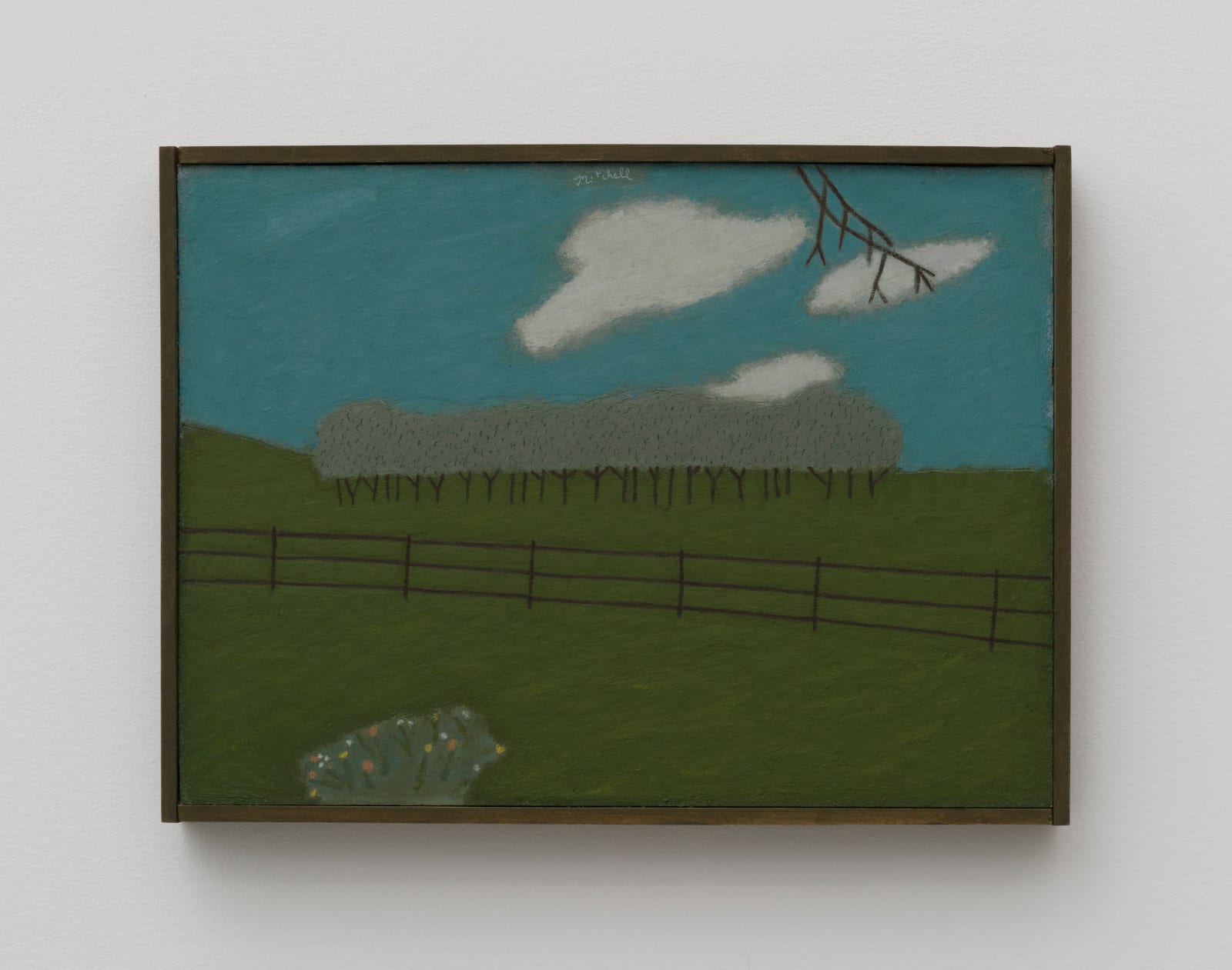 John Joseph Mitchell, Landscape with a Three Rail Fence, 2023