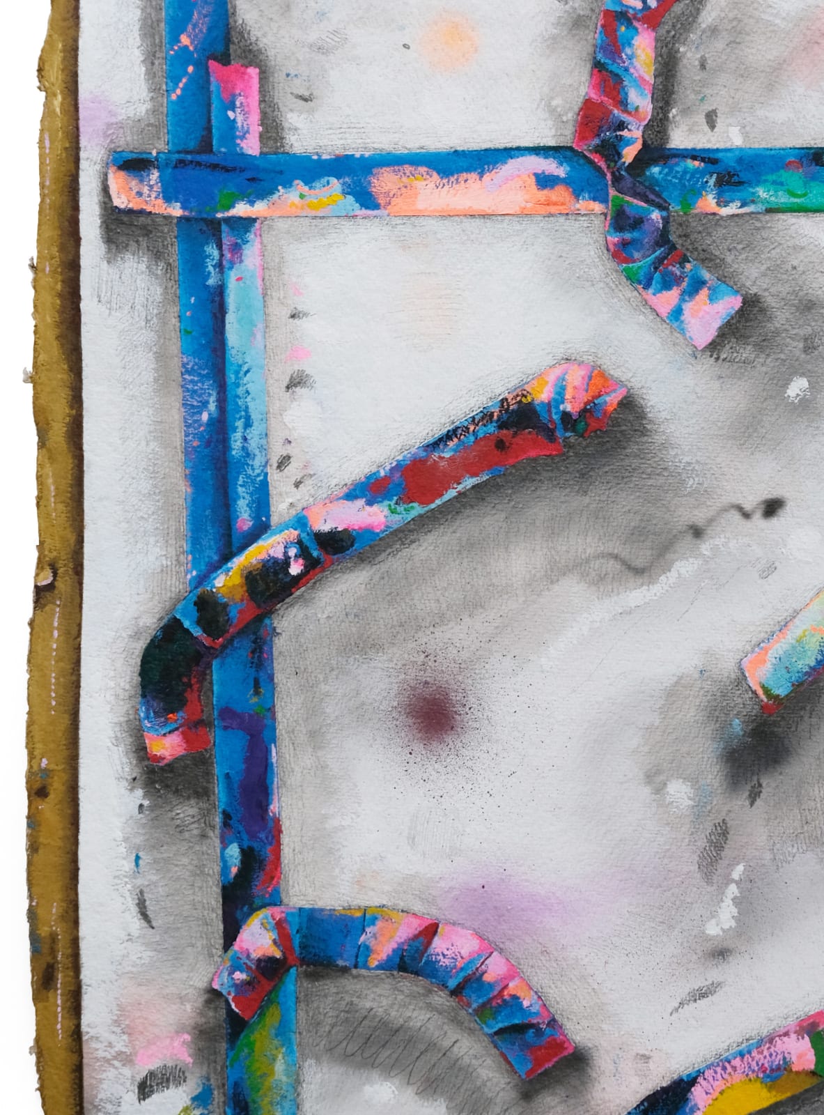 Katy Cowan, Neptune reclining, remnants of color, 2024