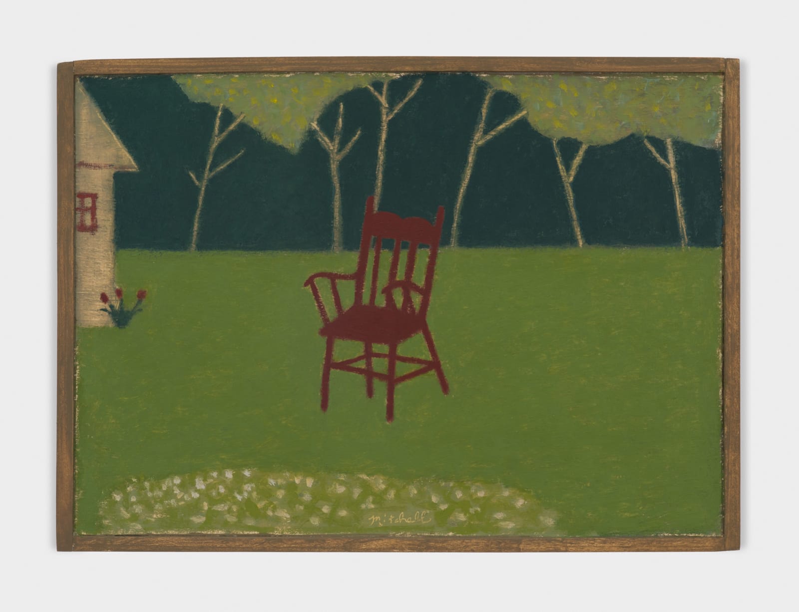 John Joseph Mitchell, A Red Chair in June, 2023