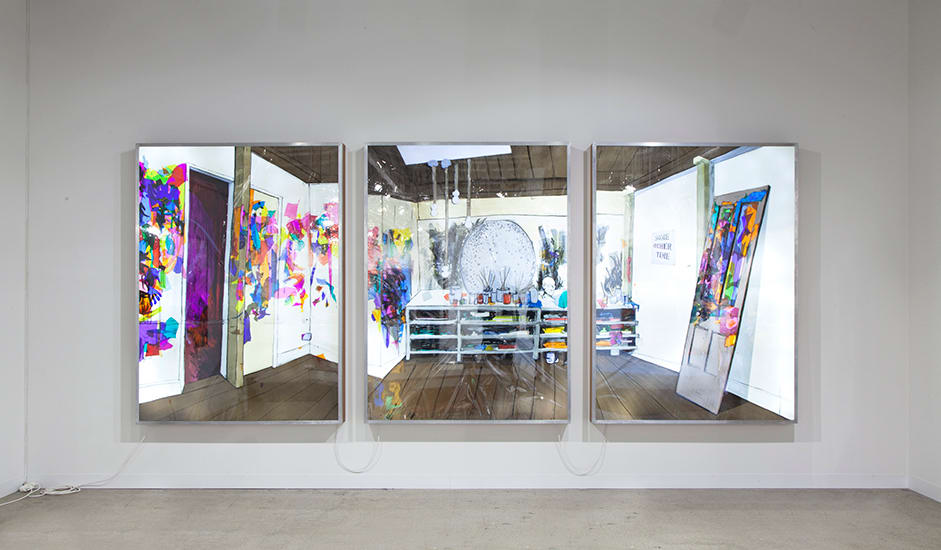T. Kelly Mason, Grey Skies SW, Reece Mews, South Kensington, London (Bacon Triptych 1), 2014