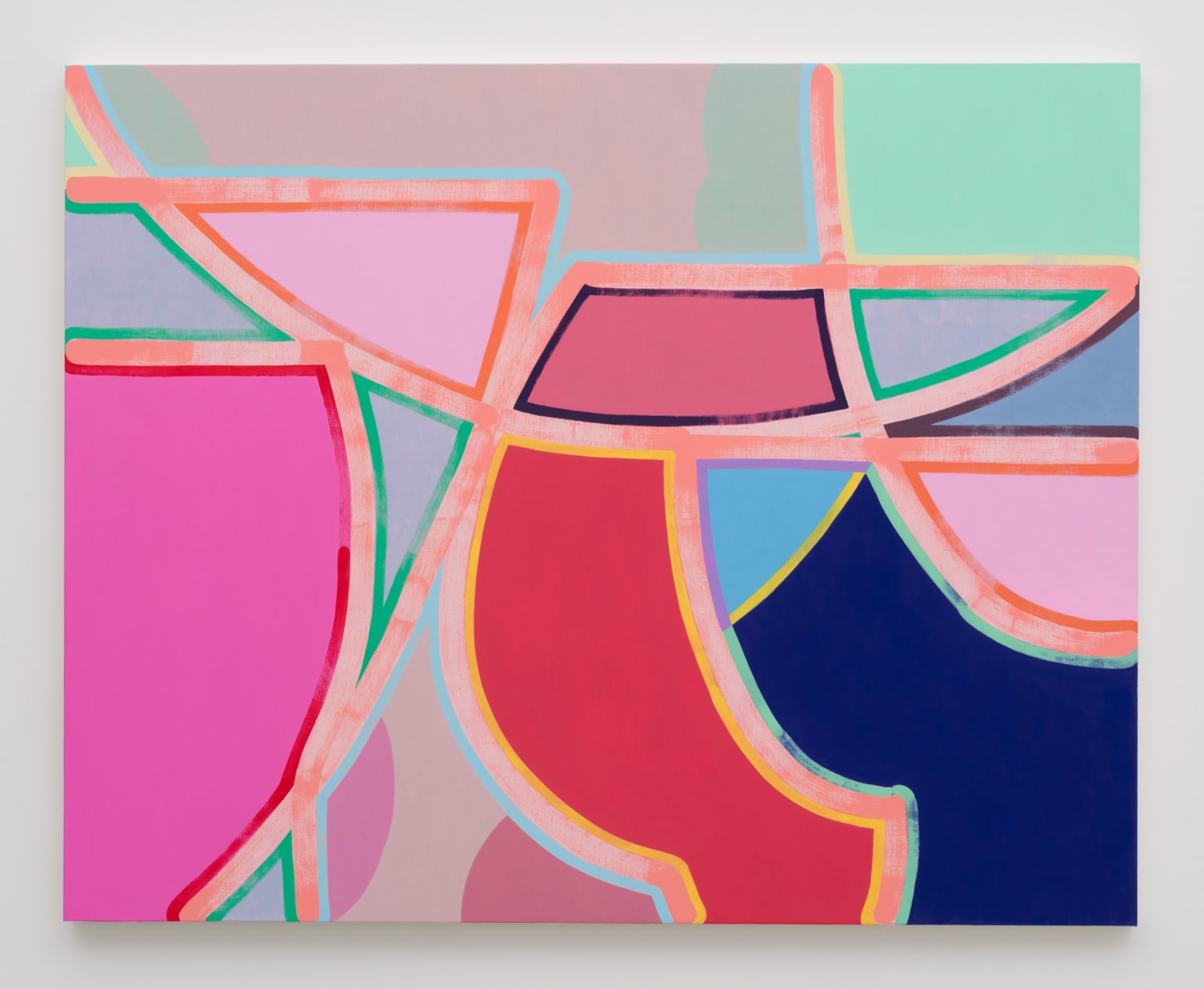 Holly Coulis, Five Dishes with Reflections, Grey Light, 2025