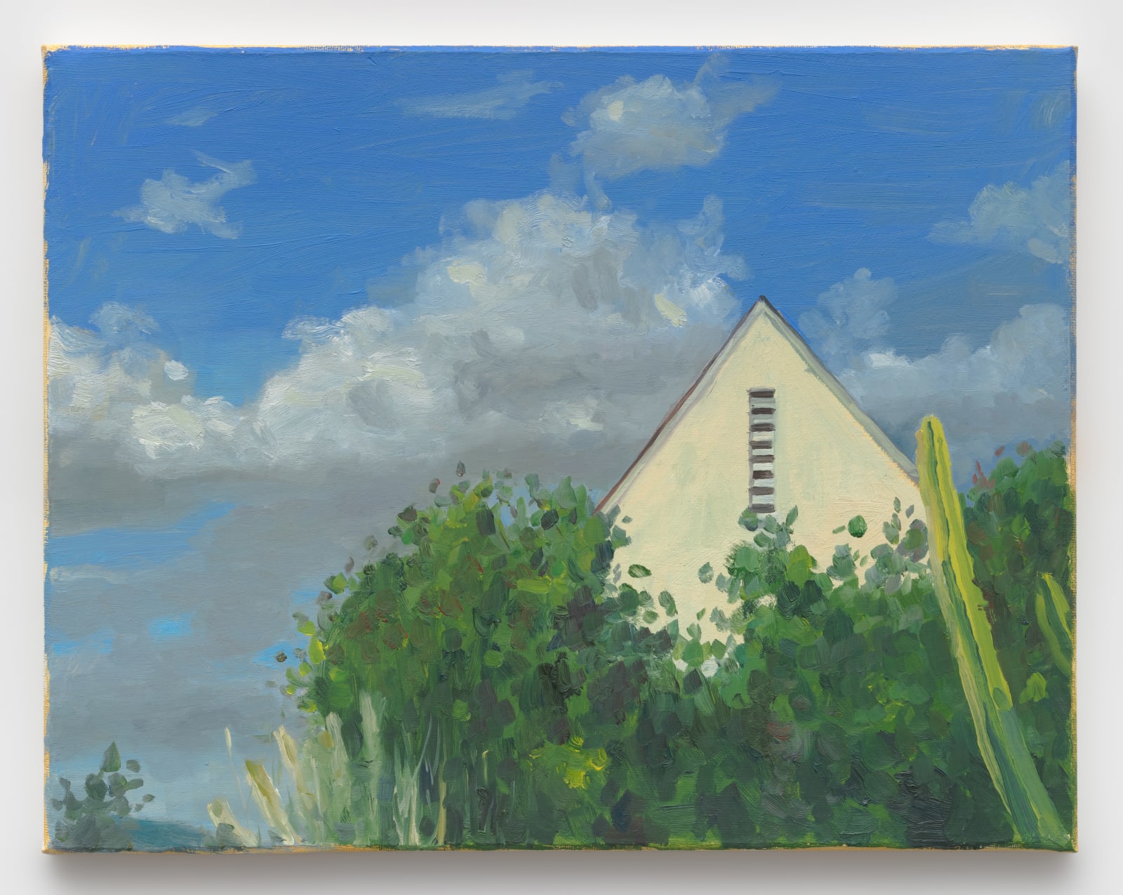 Tomory Dodge, Neighbor's House with Clouds, 2022