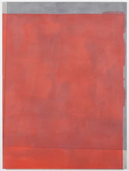 Matt Connors, Thirds (red/warm grey), 2012