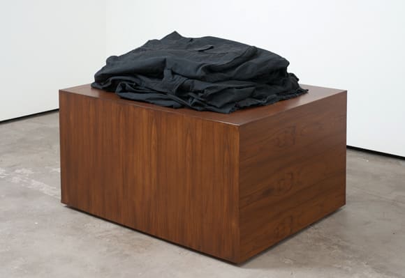 Amanda Ross-Ho, A STACK OF BLACK PANTS, 2010