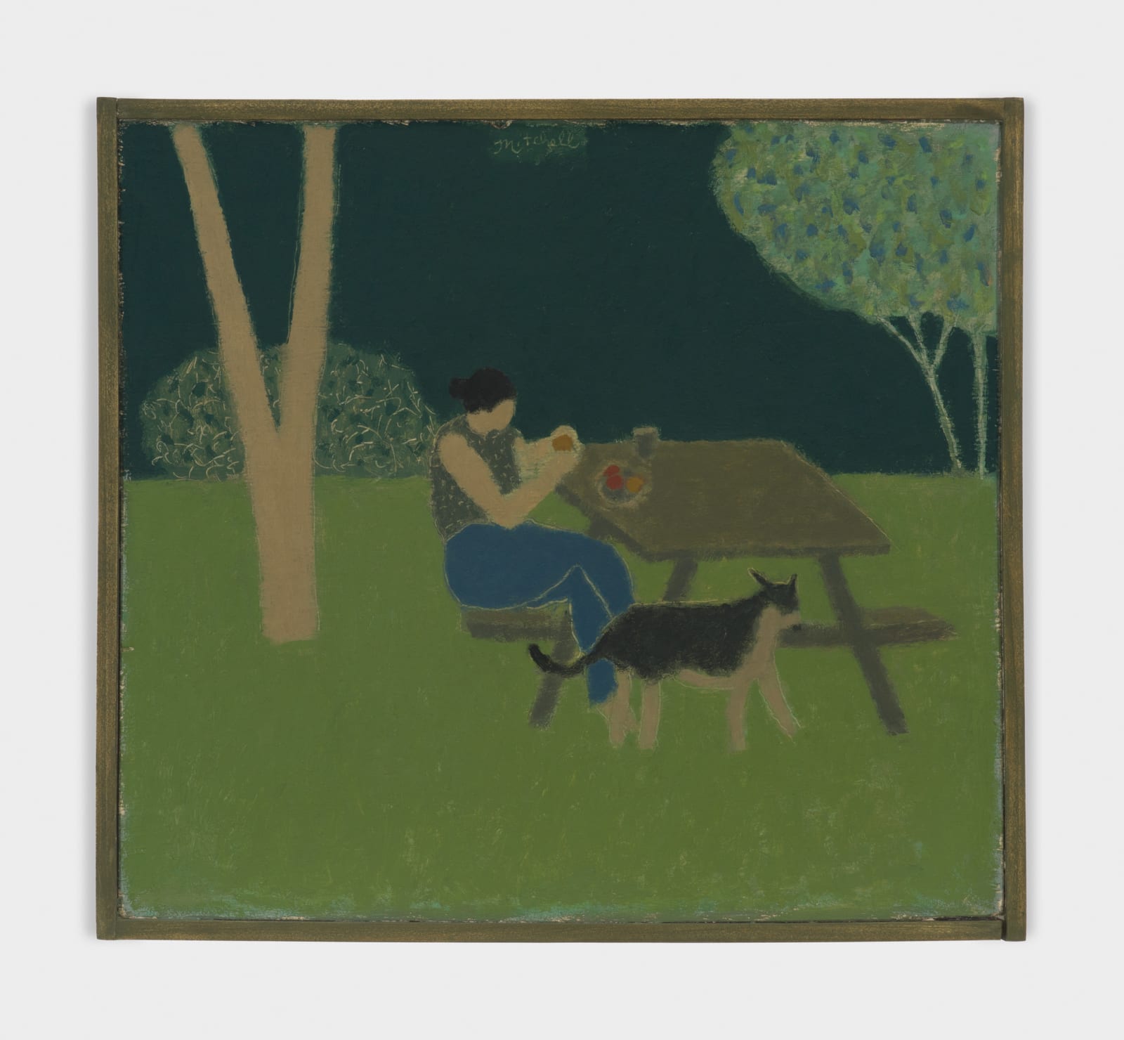 John Joseph Mitchell, Lunch on a Park Bench, 2023