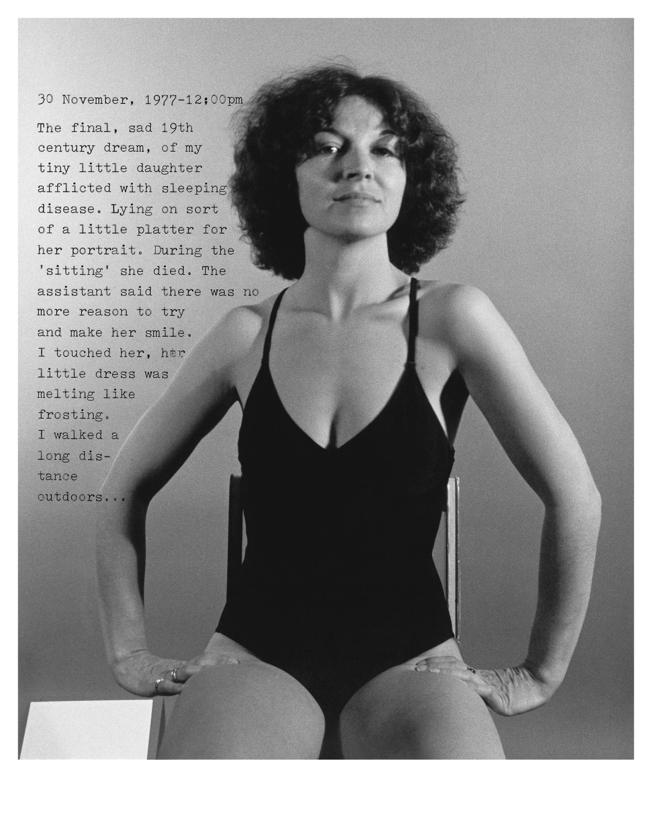 Donna-Lee Phillips, Fragments from a Visual Journal (30 November 1977-12:00pm), 1977, printed 2018