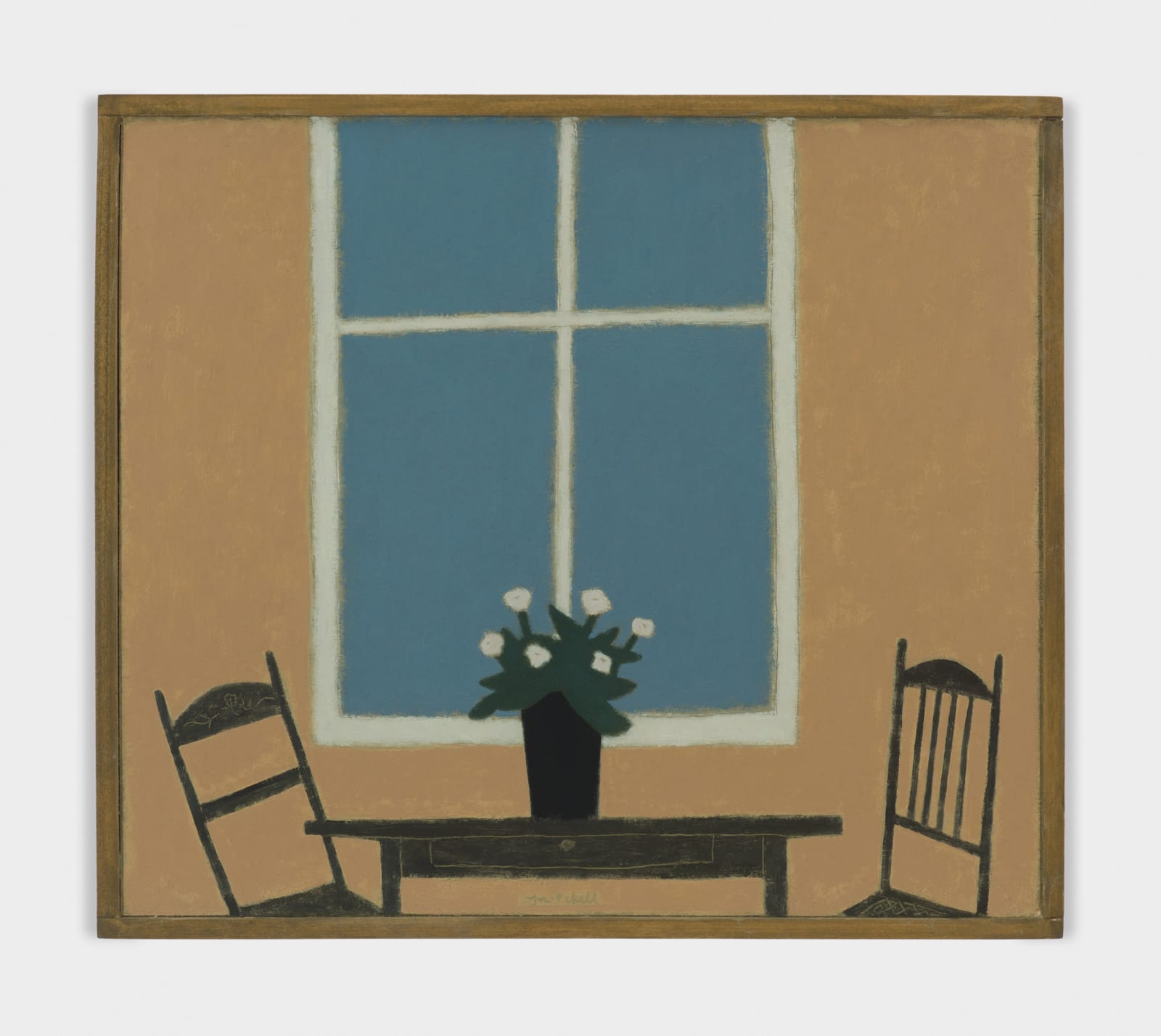 John Joseph Mitchell, A Pot of White Roses, 2023