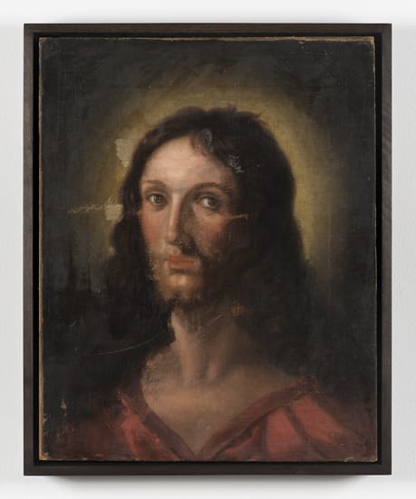 Robert Overby, Untitled (Portrait of Jesus), 1973 c.