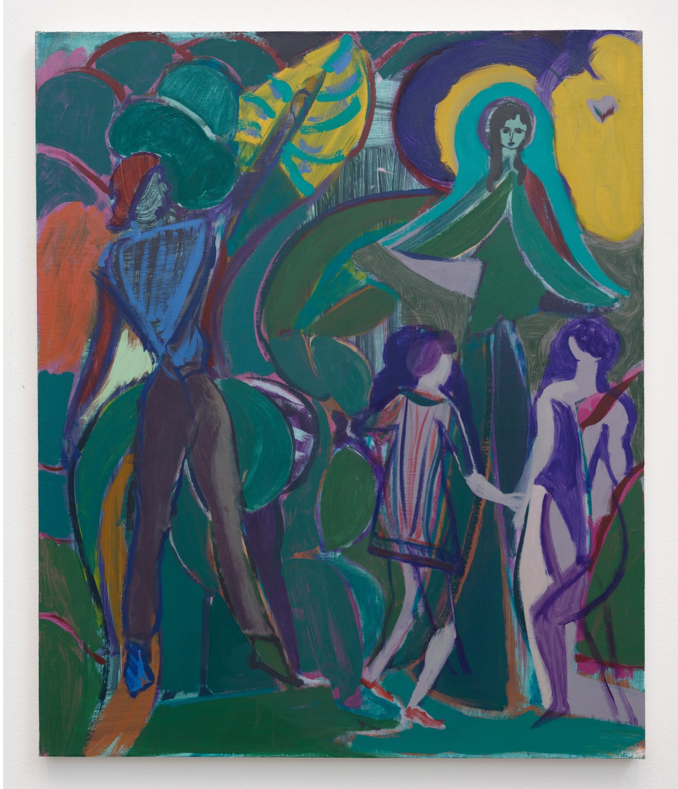 Jackie Gendel, A Further Field (green), 2022