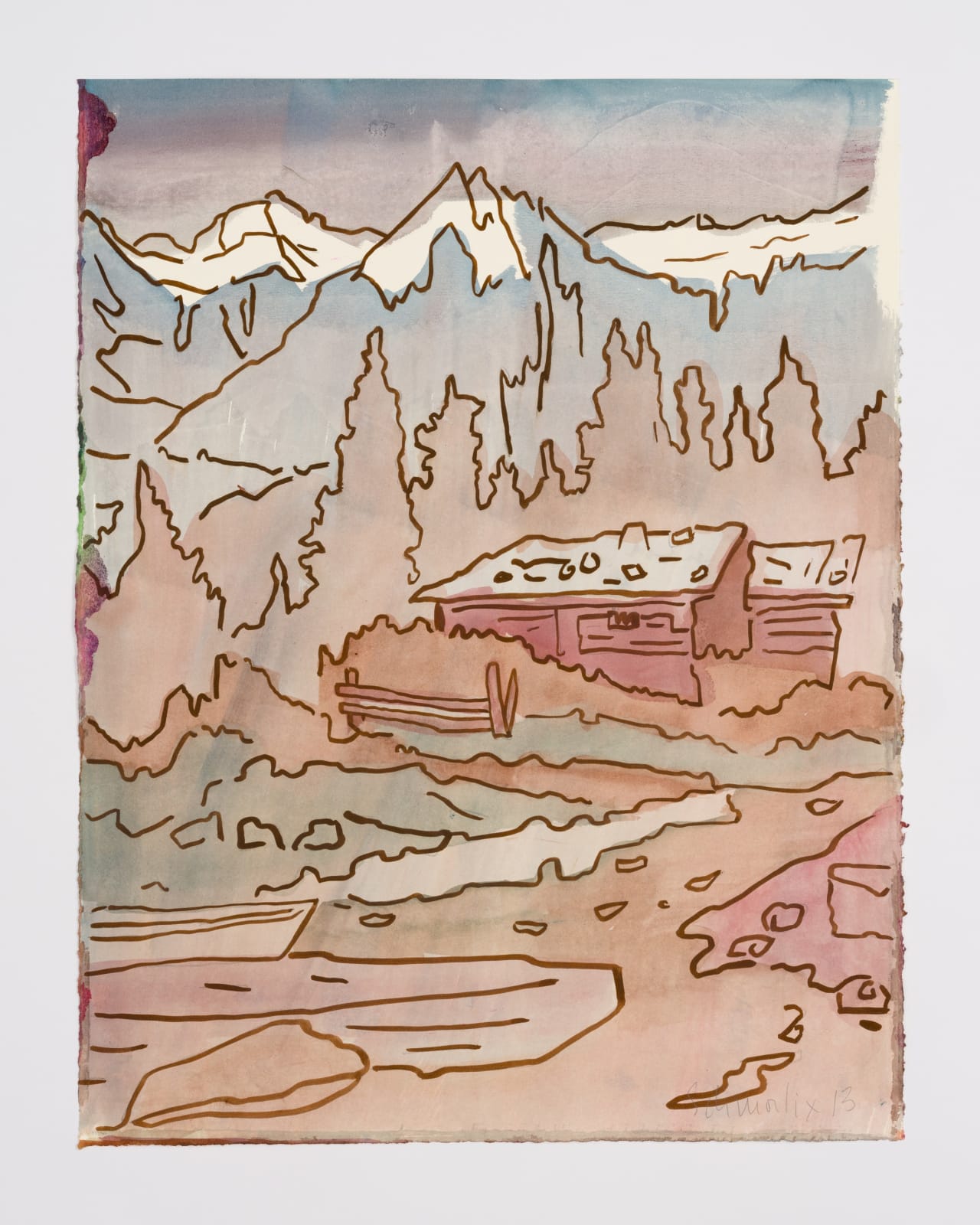 Hubert Schmalix, Mountain Hut, 2013