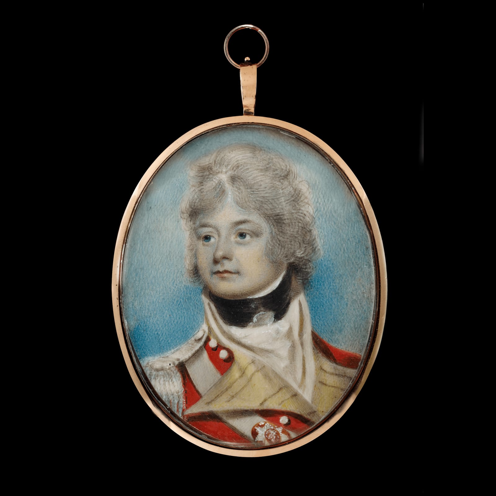 Portrait miniature by artist Charles Shirreff of an Officer