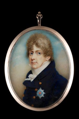Richard Bull, Portrait miniature of George IV when the Prince of Wales, Early 1800s