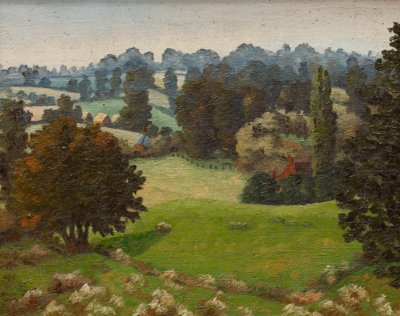 Cedric Morris, Landscape at Hadleigh, c. 1940