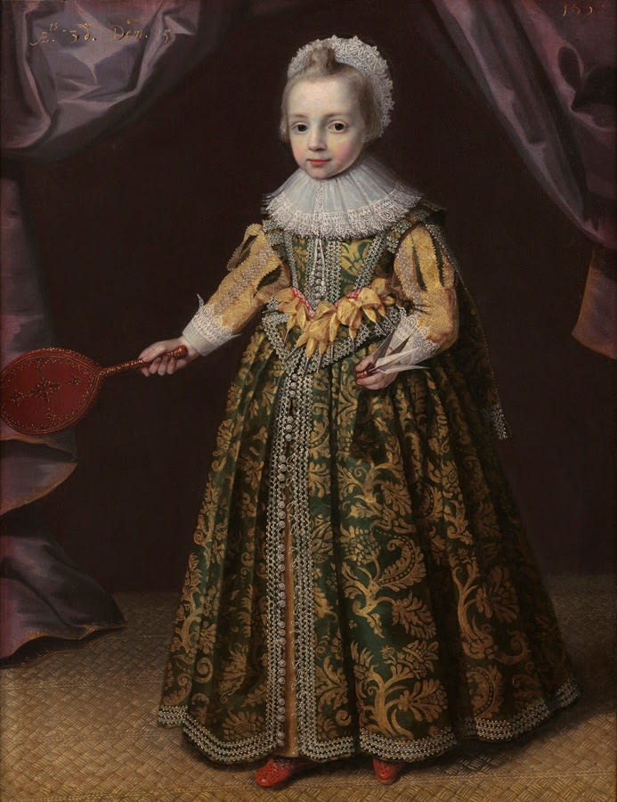 Anglo-Flemish School, Portrait of a young boy with battledore and shuttlecock, c. 1610