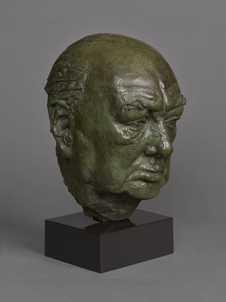 David McFall, Portrait head of Sir Winston Churchill (1874-1965), ‘The Rocquebrune Head’, 1958