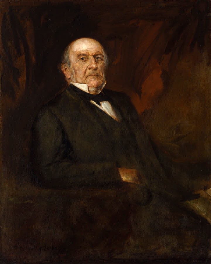 Franz von Lenbach, Portrait of William Ewart Gladstone (1809-98), c. 1886
