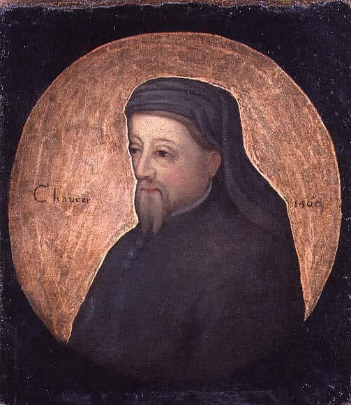 English School, Portrait of Geoffrey Chaucer (1340-1400), c. 1600