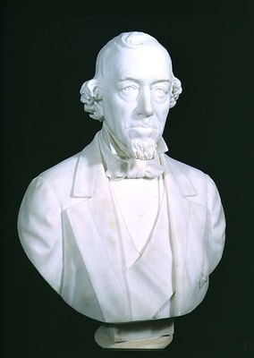 Count Victor Gleichen, Portrait Bust of Benjamin Disraeli (1804-81), c. 1880