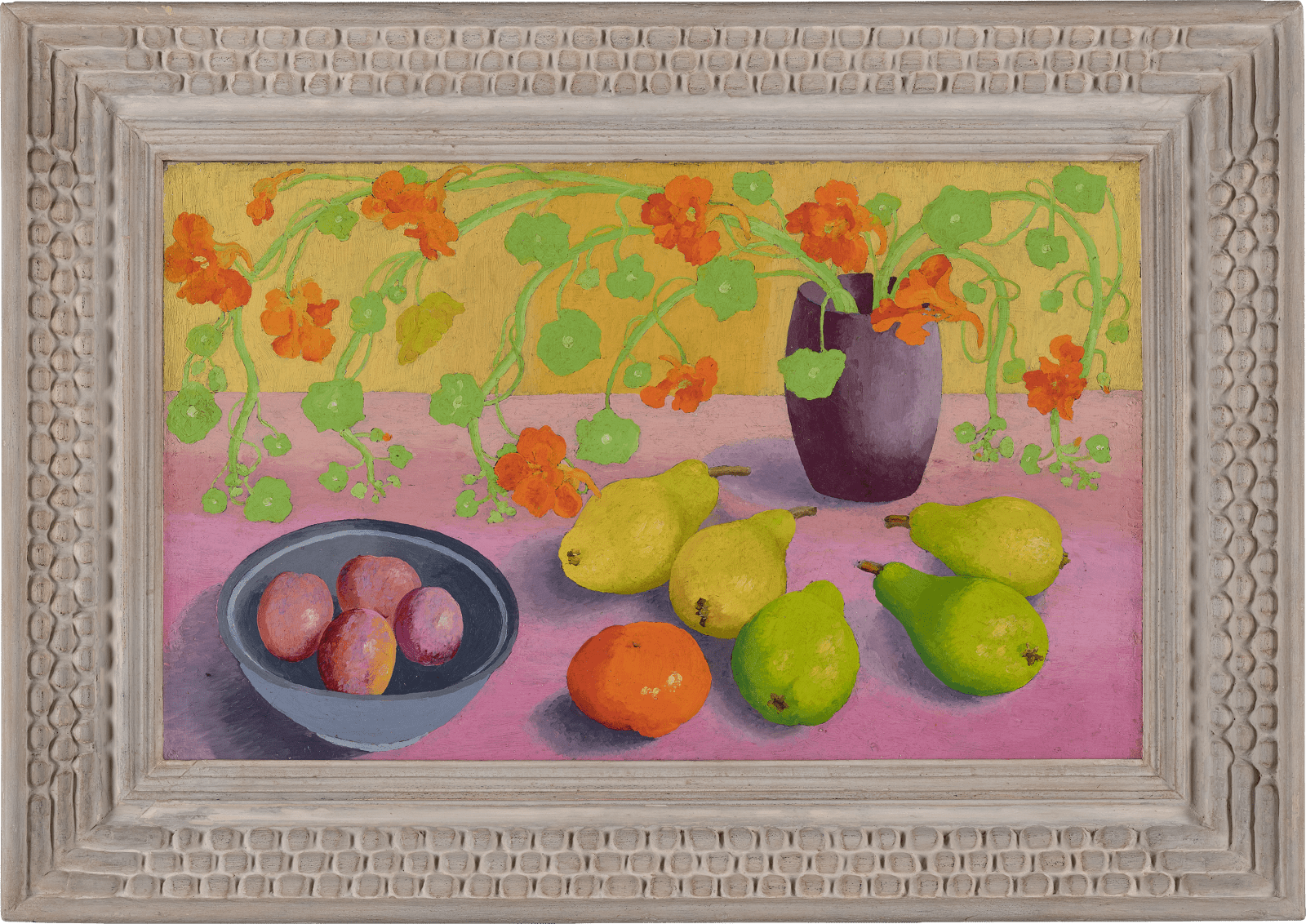 Nasturtiums and Pears
