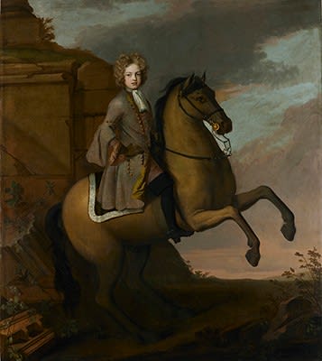 Michael Dahl, Portrait of a Young Boy on Horseback, 1680s/90s