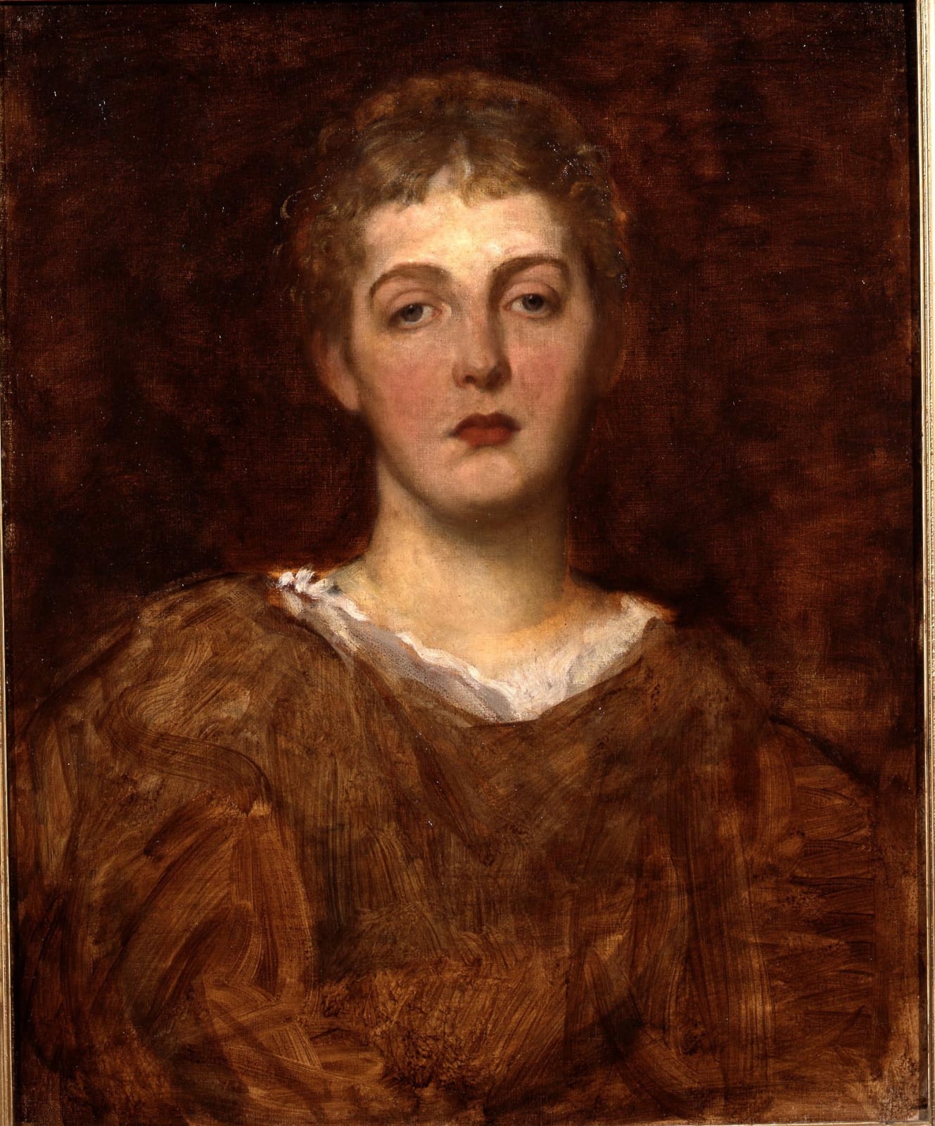 George Frederic Watts OM, RA, Portrait of Miss May Wedderburn, 1880s