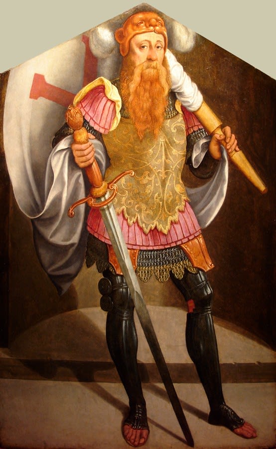 German School, Portrait of Godfrey de Bouillon (c. 1060-1100), c. 1550