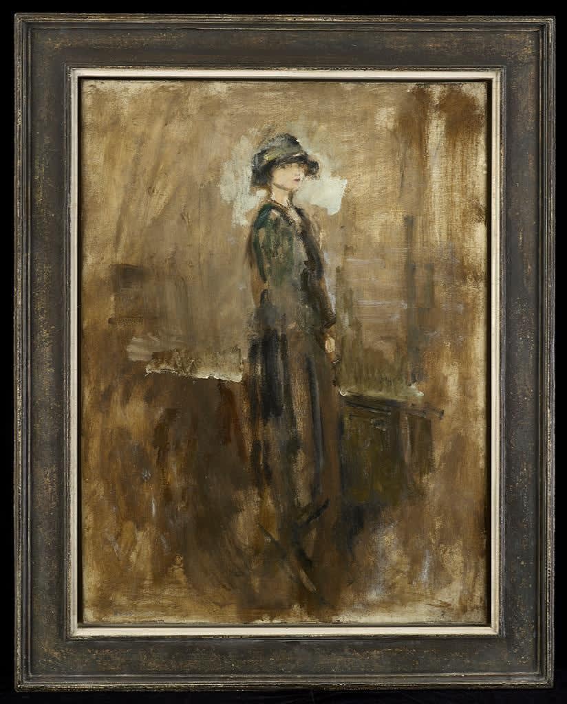 Ambrose McEvoy, Lady in a hat, c. 1915-20