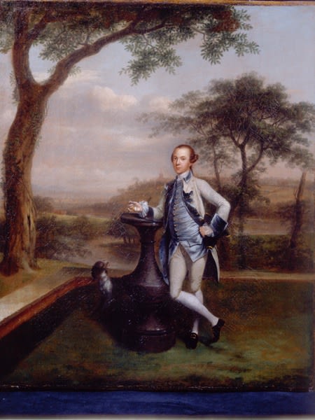 Arthur Devis, Portrait of a Gentleman leaning on a sundial, c. 1752