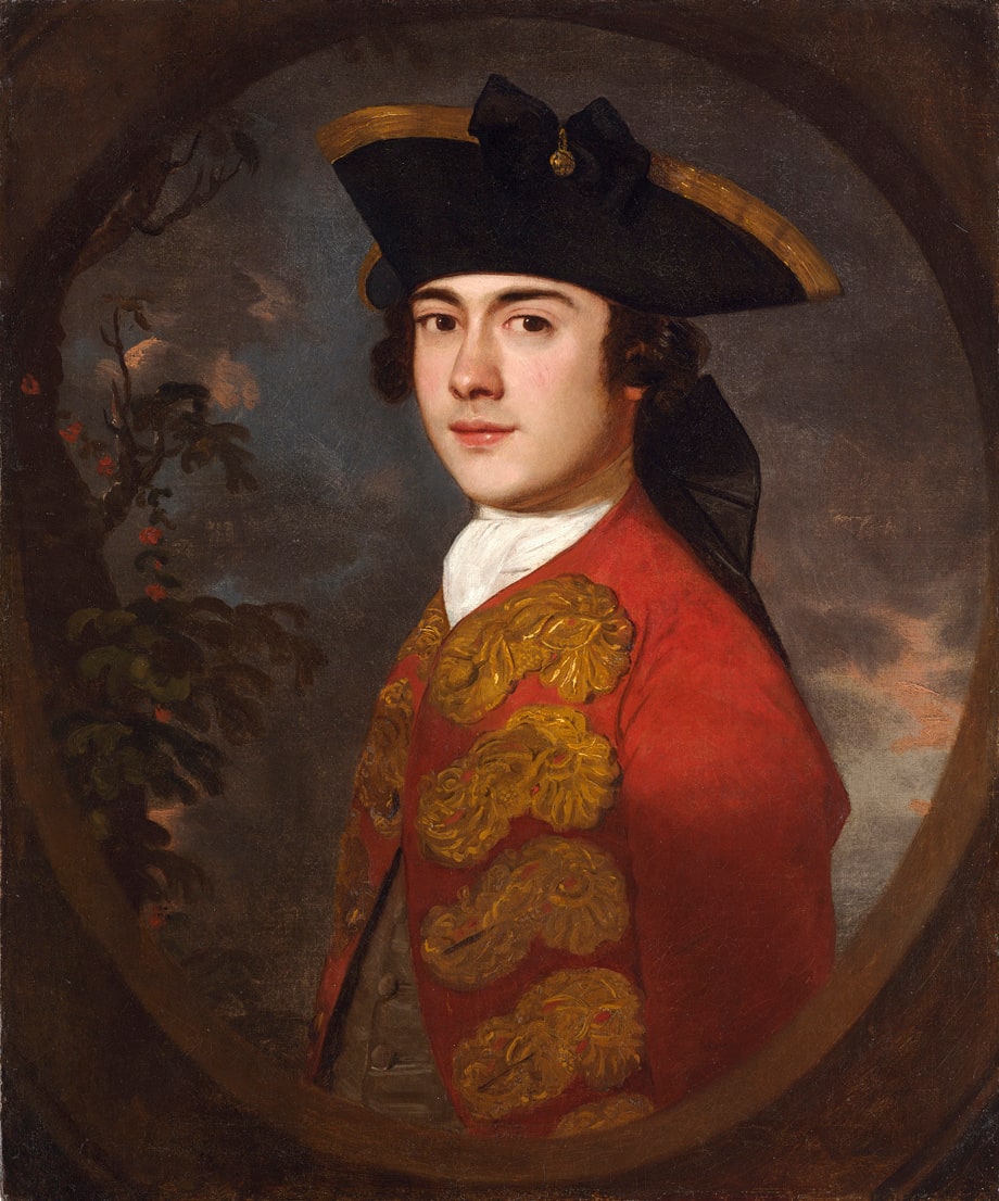 Sir Joshua Reynolds P.R.A., Portrait of a Gentleman in a Red Jacket, Mid 1740s