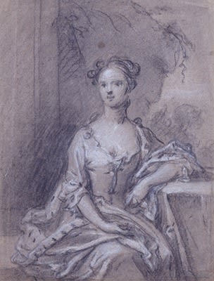 Sir Godfrey Kneller Bt., Study for a portrait of a Lady, c. 1690