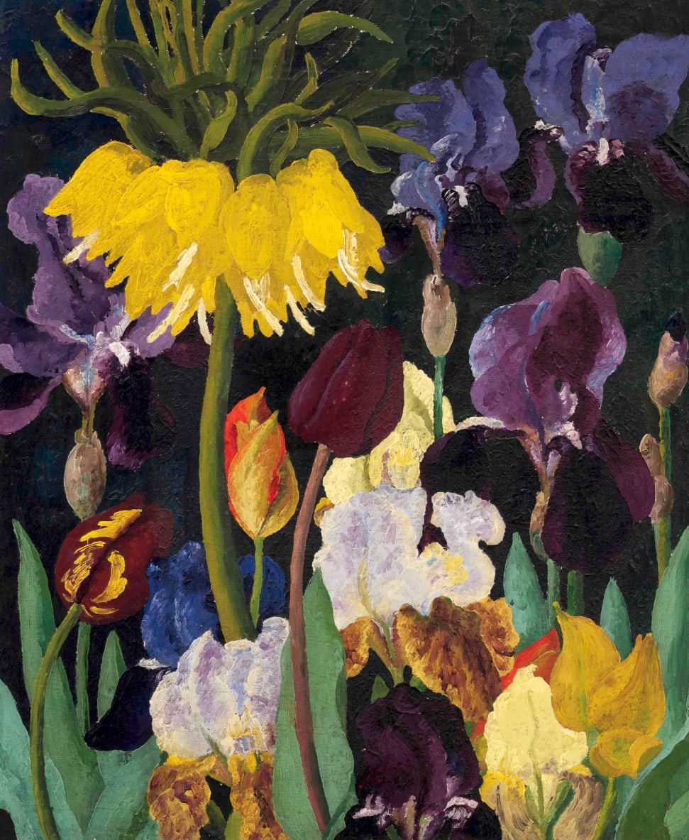Cedric Morris, Irises and Tulips, c. 1935