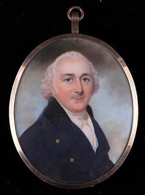 John Downman, Portrait miniature of Humphry Repton, c. 1790