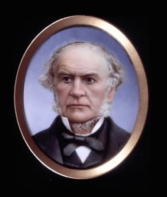Sidney Carlton Maguire, Enamel Portrait of William Ewart Gladstone (1809-98), 1880