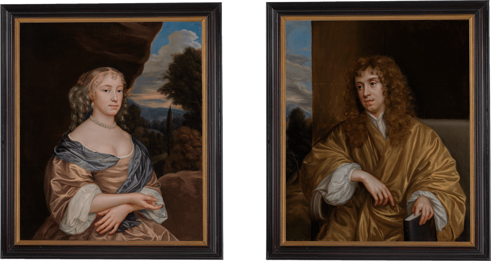 mary beale, portraits of samuel woodforde and mary woodforde