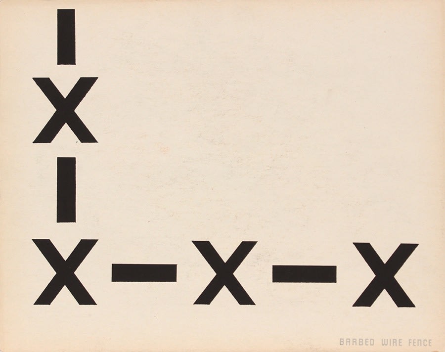 Philip Pearlstein, Barbed Wire Fence (Front), 1943-44