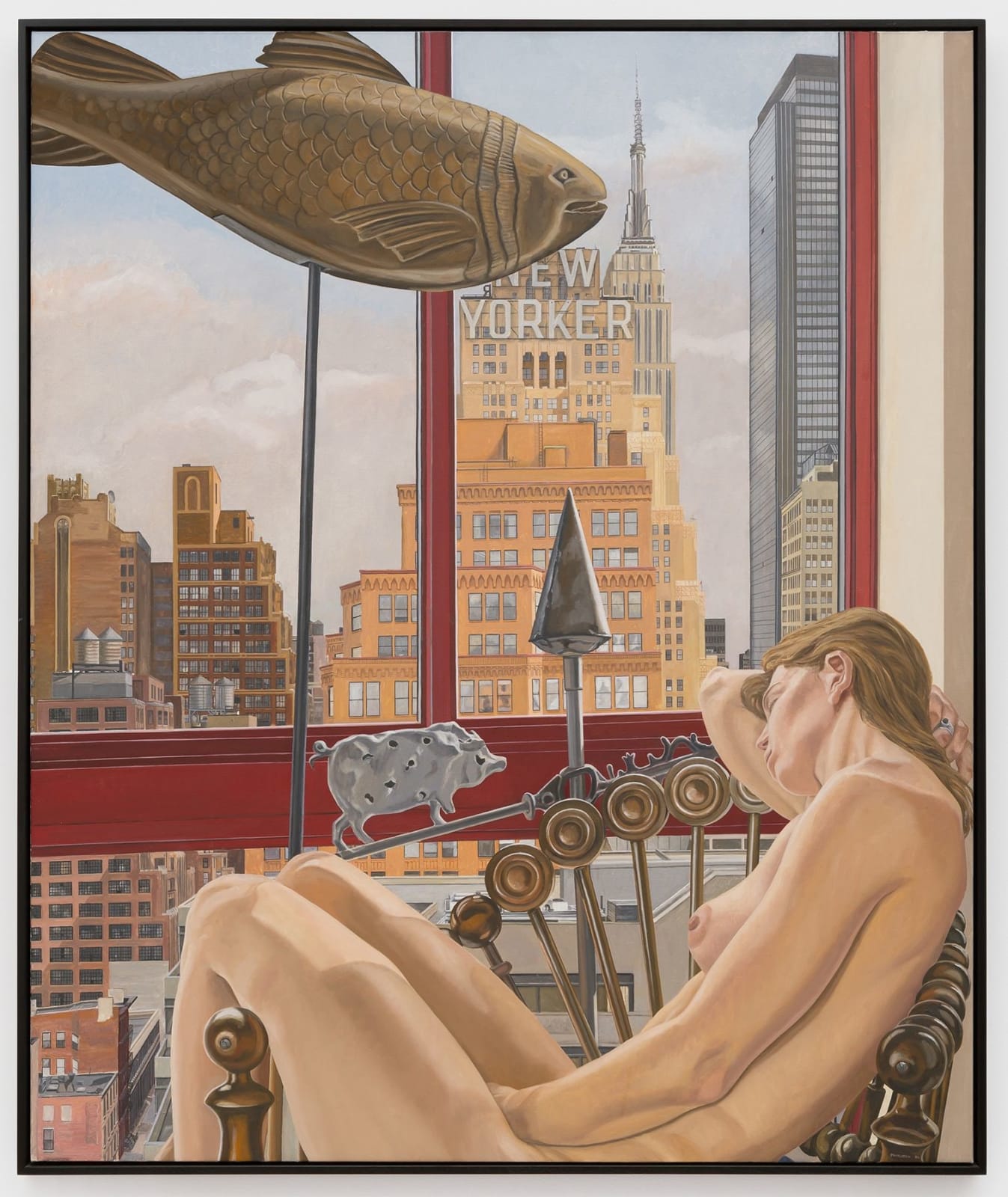 Philip Pearlstein, Model with Empire State Building, 1992