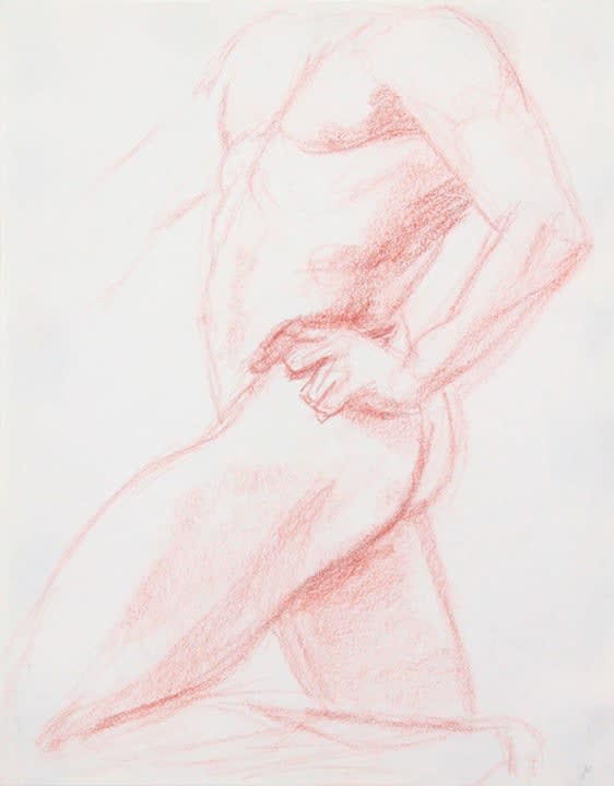 Philip Pearlstein, Standing Model with Left Leg Bent, ND